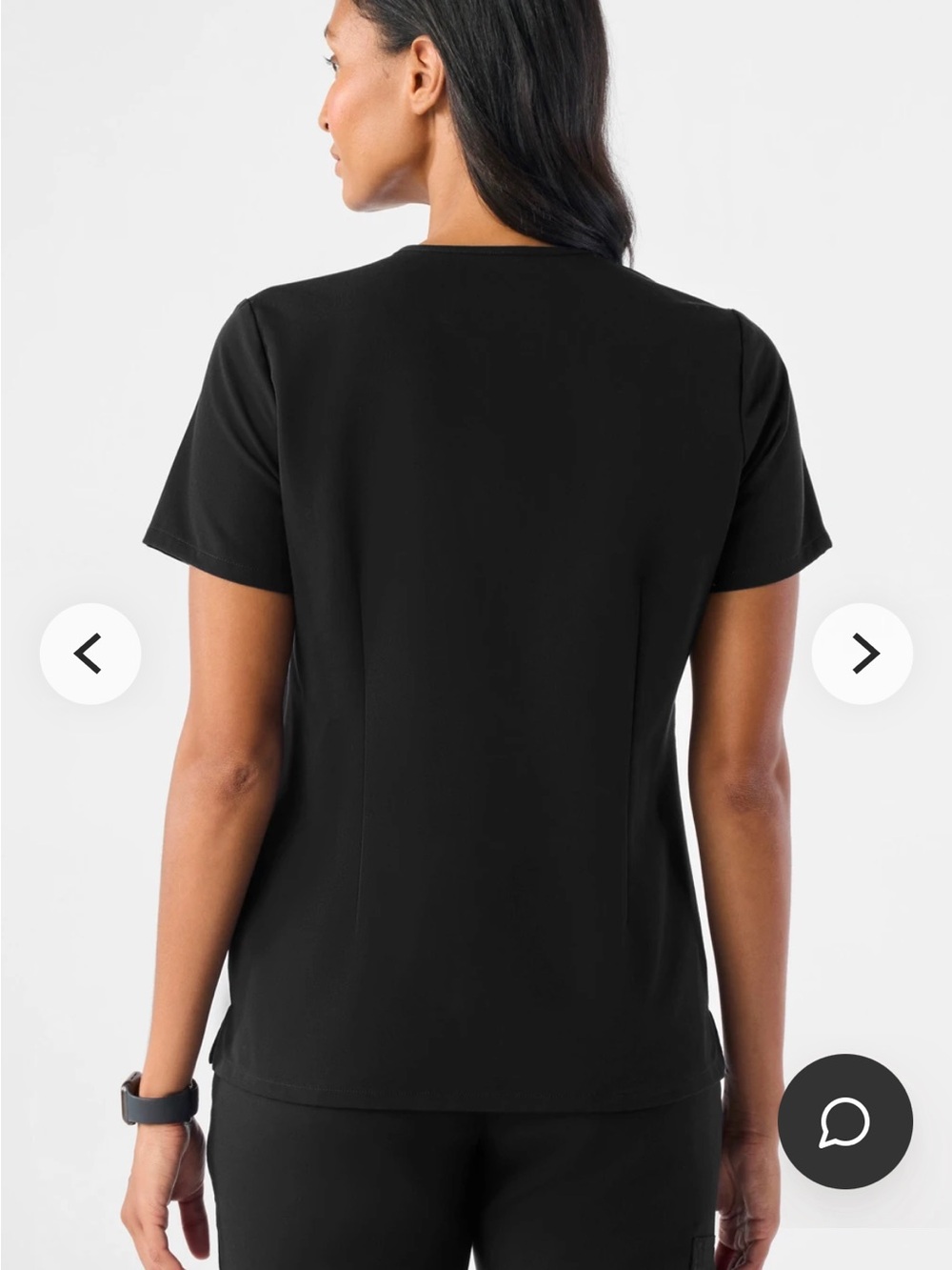 Figs Catarina scrub top large black - Picture 2 of 5